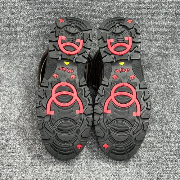 PAJAR Winter Boots Mens Size 9 Brown Leather Ice Gripper Spike Fishing Snow Cold - Picture 11 of 16